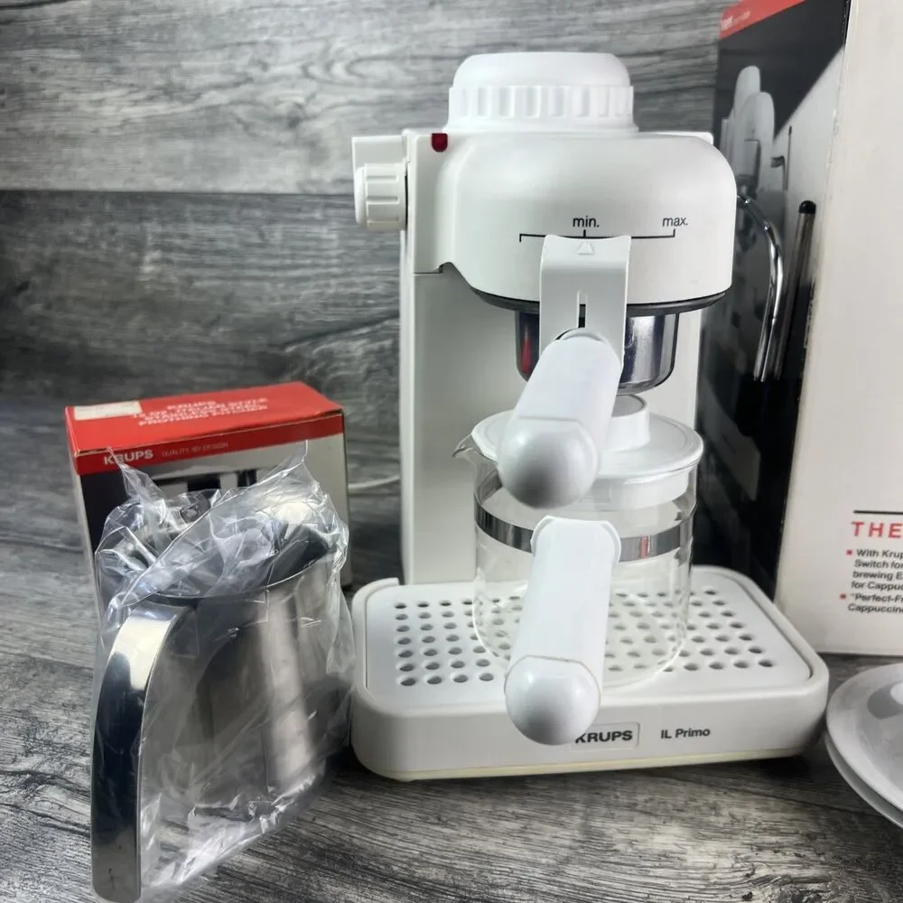 Krups IL Primo 972/A Cappuccino Espresso Latte White Pitcher Cup Works